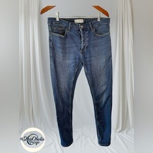 Topman Skinny Jeans Stretch Jeans W 34 Button Fly